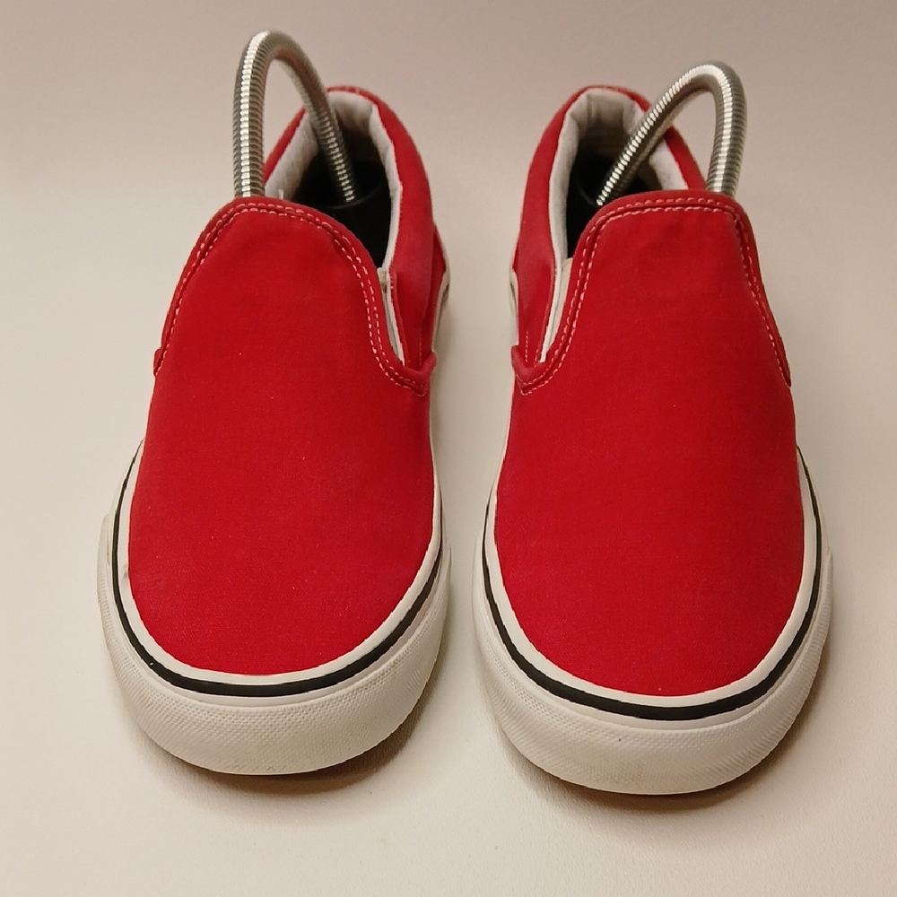 Vans Red And White Shoes